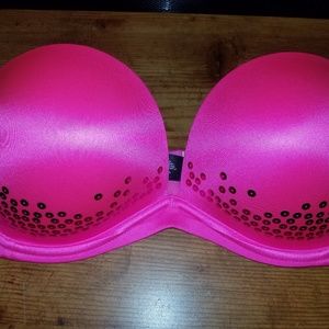 Victoria's secret sequence strapless bra 34c